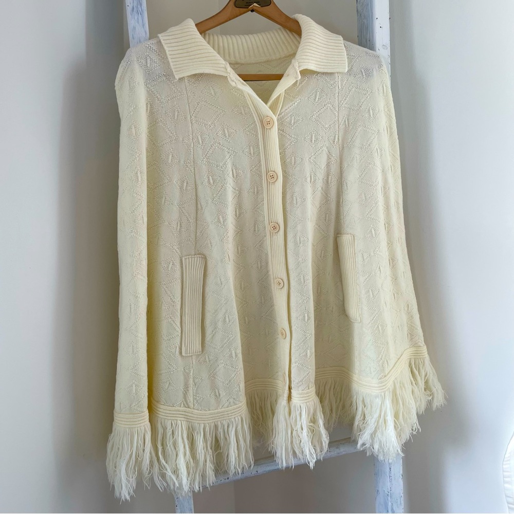 Beautiful cream poncho